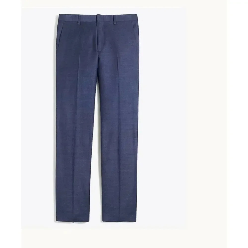 J Crew Slim Thompson Suit Pant 32 x 34 NWOT Navy Blue Worsted Wool Pants G1747
